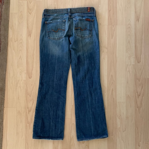 7 For All Mankind Bootcut Studded Jeans - Picture 5 of 7